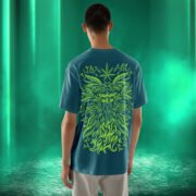 Santa Cruz Green Wizard Oversized T-Shirt back