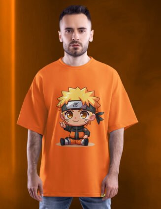 chibi naruto oversized t-shirt