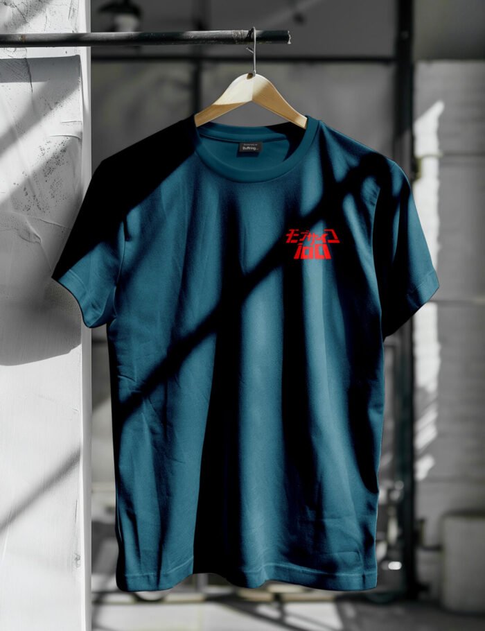 Mob Psycho 100 Oversized T-Shirt – Buffring Anime Tee front Mob Psycho 100 Oversized T-Shirt – Buffring Anime Tee front