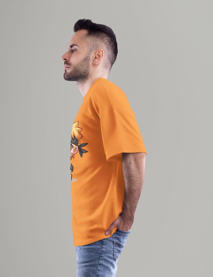 chibi naruto oversized t-shirt side