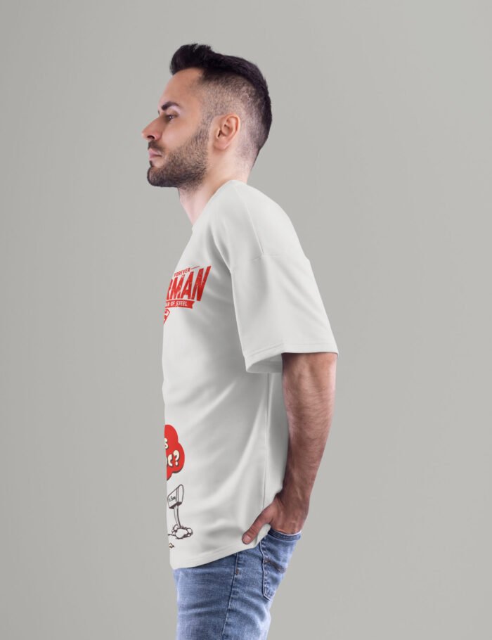 3 super bugs oversized t-shirt SIDE