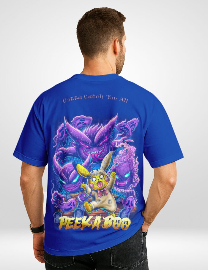 Pokemon Oversized T-Shirt back print Pokemon Oversized T-Shirt back print