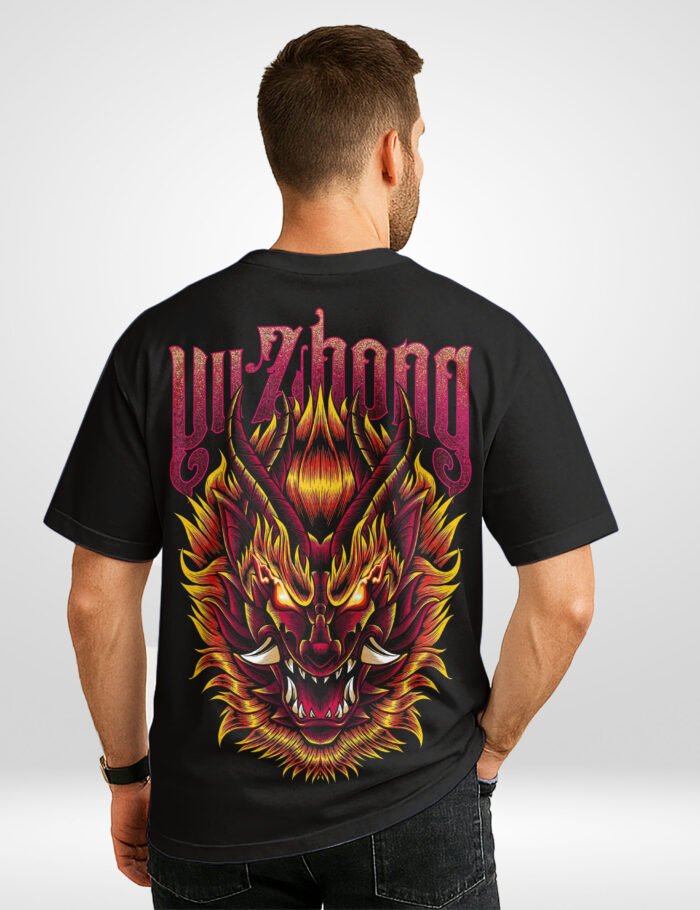 Yu Zhong Oversized T-Shirt back front | Buffring