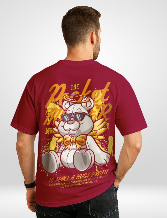 pocket money bear t-shirt back pocket money bear t-shirt back