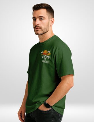 One Piece zoro Oversized T-Shirt in French Terry Cotton.2