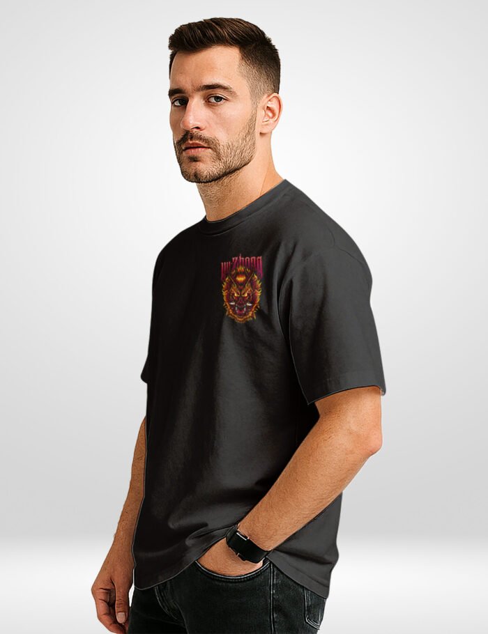 Yu Zhong Oversized T-Shirt logo print | Buffring