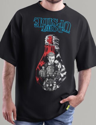 oversized demon t-shirt front zoom