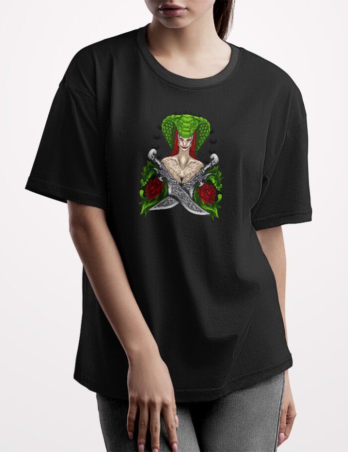 Medusa Warrior Oversized T-Shirt Medusa Warrior Oversized T-Shirt