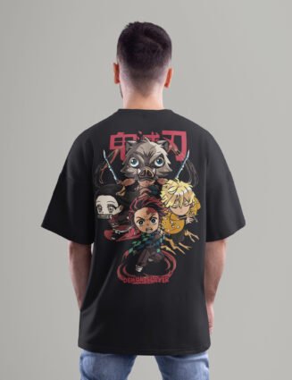 Demon Slayer Oversized Anime Tee – The Slayer Squad