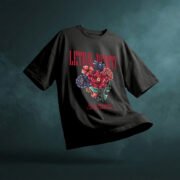 BUFFRING Lethal Beauty Oversized T-Shirt – Premium Streetwear Floral Design_01