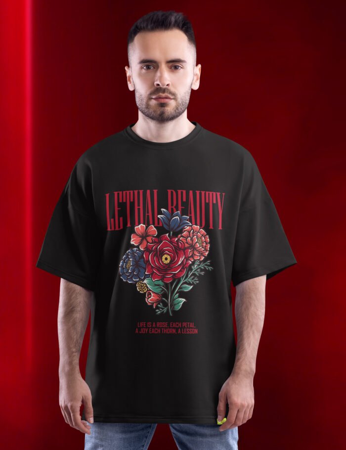 BUFFRING Lethal Beauty Oversized T-Shirt – Premium Streetwear Floral Design_01BUFFRING Lethal Beauty Oversized T-Shirt – Premium Streetwear Floral Design_02 BUFFRING Lethal Beauty Oversized T-Shirt – Premium Streetwear Floral Design_01BUFFRING Lethal Beauty Oversized T-Shirt – Premium Streetwear Floral Design_06