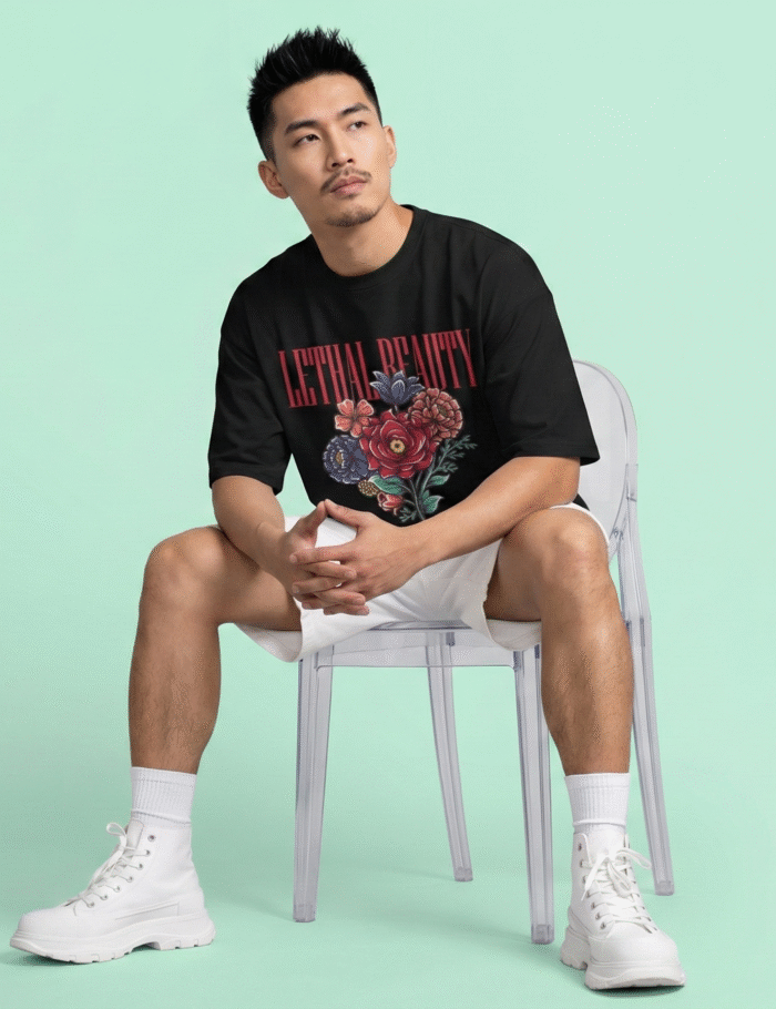 7 Lethal Beauty Unisex Oversized T-Shirt by Buffring premium streetwear_7